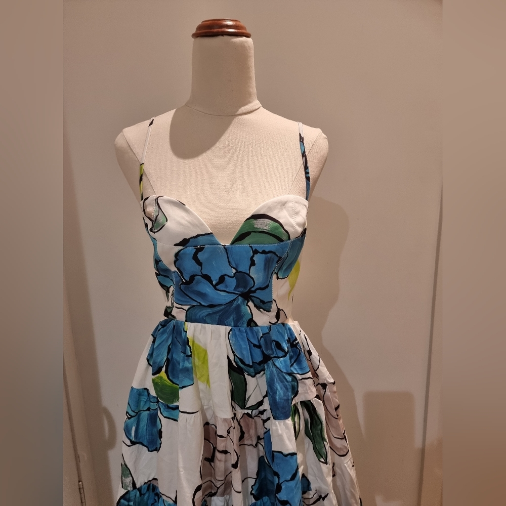 🚫SOLD AJE Botanical Tiered Maxi Dress Size 10 - Picture 6 of 9